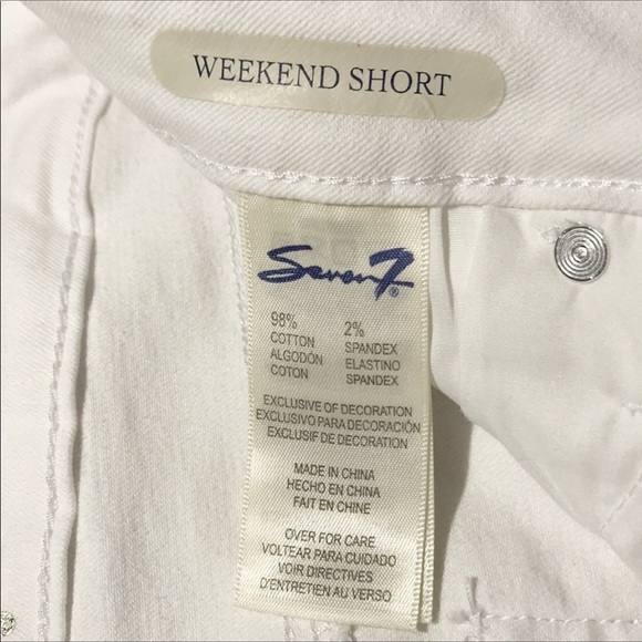 NWT Seven7 The Weekend Shorts Cotton Blend Stretch Shorts Size 6 - Picture 8 of 9